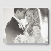 ラウンドダイヤモンドジオメトリック結婚シックの写真 ゲストブック (裏面)