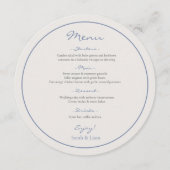 ラウンドダスティブルーフローラ結婚のメニュー メニュー (正面)