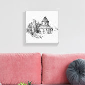 ラウンドチャーチ キャンバスプリント (インサイチュ (リビング))