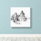 ラウンドチャーチ キャンバスプリント (インサイチュ (ウッドフロア))