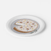 ラウンドチーズケーキ ペーパープレート (アングル)