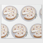 ラウンドチーズケーキ ラッピングペーパー (フラット)