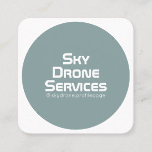 ラウンドテックのインスピレーションは緑色の白をカバー スクエア名刺