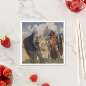 ラウンドテーブルの騎士ローンスロット・デュ・レイク スタンダードカクテルナプキン (インサイチュ)