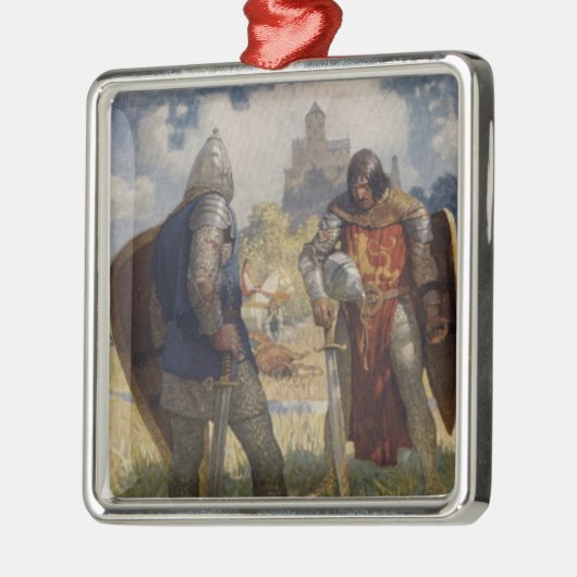 ラウンドテーブルの騎士ローンスロット・デュ・レイク メタルオーナメント (左)