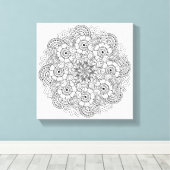 ラウンドデザインドードル6 キャンバスプリント (インサイチュ (ウッドフロア))