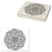 ラウンドデザインドードル ラバースタンプ (押印)