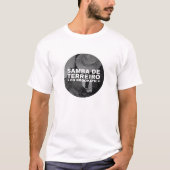 ラウンドデザインブラック&ホワイト Tシャツ (正面)