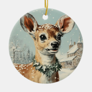 ラウンドトレンディーレイヤ、クリスマス セラミックオーナメント