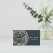 ラウンドトーテムレディージャスティスプロフェッショナル弁護士 名刺 (スタンド正面)