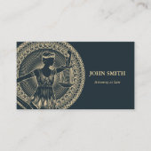 ラウンドトーテムレディージャスティスプロフェッショナル弁護士 名刺 (正面)