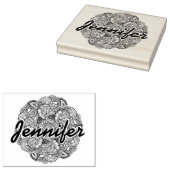 ラウンドドードルデザイン ラバースタンプ (押印)