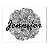 ラウンドドードルデザイン ラバースタンプ (インプリント)