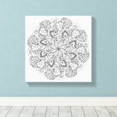 ラウンドドードル6 キャンバスプリント (インサイチュ (ウッドフロア))