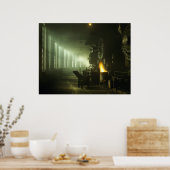 ラウンドハウスの機関車 ポスター (キッチン)