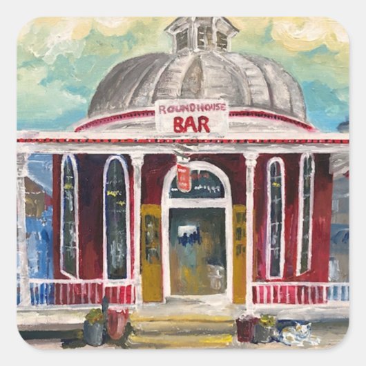 "ラウンドハウスバー"ベイに入れる スクエアシール (正面)