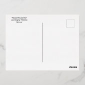 「ラウンドハウスバー」ベイ絵を描のはがきを入れる 箔シーズンポストカード (裏面)