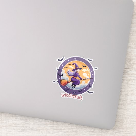 ラウンドハロウィーン魔女 シール (詳細)