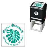 ラウンドハワイアンアドレススタンプモンスターセルフインキング セルフインキングスタンプ (インサイチュ)