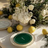 ラウンドハンドドローレトログリーン手書き結婚の メニュー