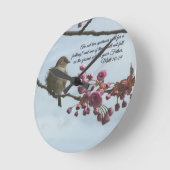 ラウンドバイブル聖句マット10:29壁時計 ラウンド壁時計 (傾斜)