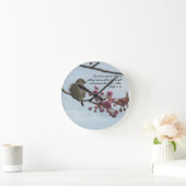 ラウンドバイブル聖句マット10:29壁時計 ラウンド壁時計 (ホーム)