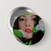 ラウンドバッジ、大、7.6 cm（3インチ） 缶バッジ (正面&裏面)