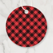 ラウンドバッファロープレイドベアーランバージャック誕生日 フェイバータグ (裏面)