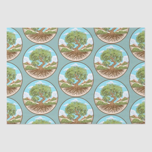 ラウンドパフ 薄葉紙 (正面)