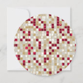 ラウンドパーソナライズされたディスコバレンタインカード シーズンカード (裏面)