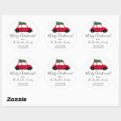 ラウンドパーソナライズされたホリデーギフトステッカー ラウンドシール (シート)