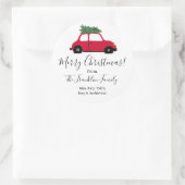 ラウンドパーソナライズされたホリデーギフトステッカー ラウンドシール (バッグ)