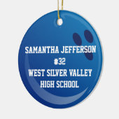 ラウンドパーソナライズされたボーリングボールスポーツオーナメント セラミックオーナメント (左)