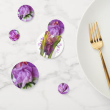 ラウンドパープルフローラモティフ