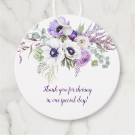 ラウンドパープルラベンダーホワイト結婚フローラ | フェイバータグ