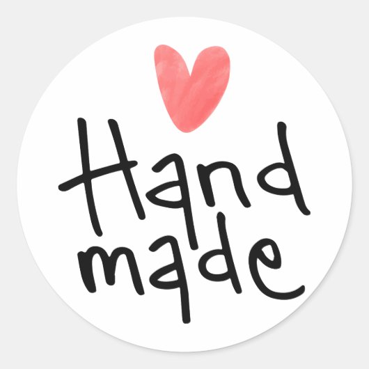 ラウンドビジネステッカー、手作り ラウンドシール (正面)