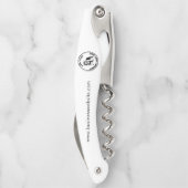 ラウンドビジネスロゴプロフェッショナルトレードスマン名 ソムリエナイフ (裏面)