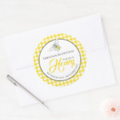 ラウンドビーアートハニーイエロージャートトップラベル ラウンドシール (封筒)