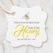 ラウンドビーアートハニーイエロージャーブスイングラベル フェイバータグ (正面)