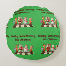 ラウンドピローホリデーハッスルクロッシングインクリスティマ