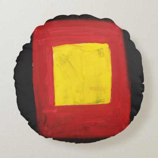 ラウンドピローラブデザイン。 ラウンドクッション (正面)