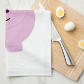 ラウンドピンクピギー キッチンタオル (四つ折り)