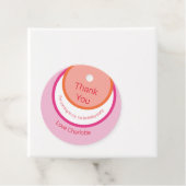 ラウンドピンク1歳の誕生日 フェイバータグ (インサイチュ)