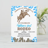 ラウンドファーストロデオ1stパーティー誕生日 招待状 (スタンド正面)