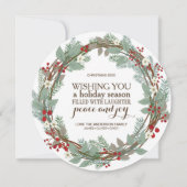 ラウンドフェスティバルホリデーフォトカード シーズンカード (裏面)