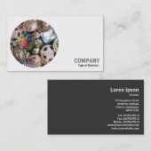 ラウンドフォトきらきら光る- 名刺 (正面/裏面)