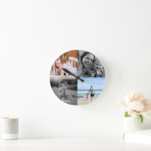 ラウンドフォトコラージュ ラウンド壁時計 (ホーム)