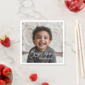 ラウンドフォトバプテスマ スタンダードカクテルナプキン (インサイチュ)