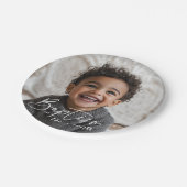 ラウンドフォトバプテスマ ペーパープレート (アングル)