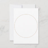 ラウンドフォトミニマル日付を保存 サンキューカード (裏面)